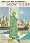 VARIOUS DESIGNERS. AMERICAN AIRLINES & KLM. Group of 7 posters. Sizes vary.